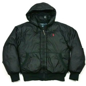 Polo Ralph Lauren Down Puffer Hooded Bomber Jacket
